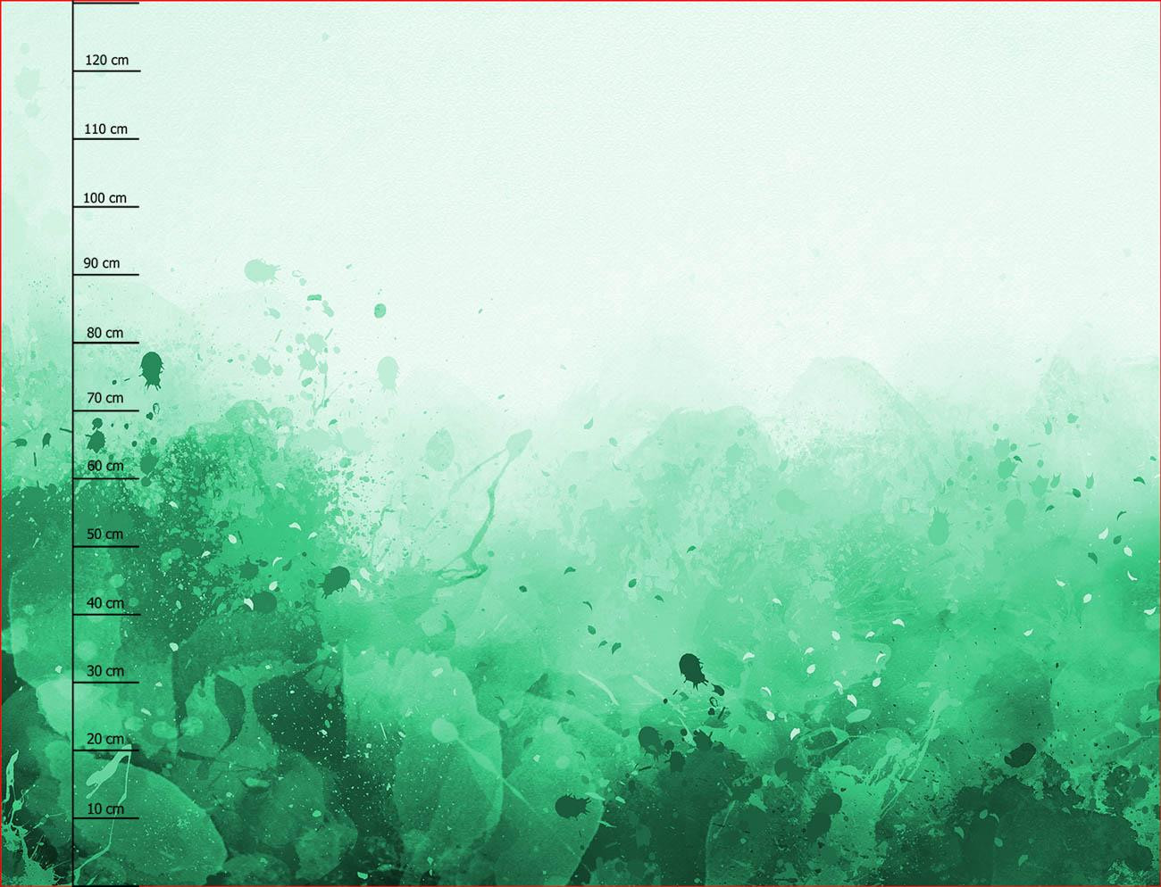 KLEKSY (zielony) - panel sukienkowy