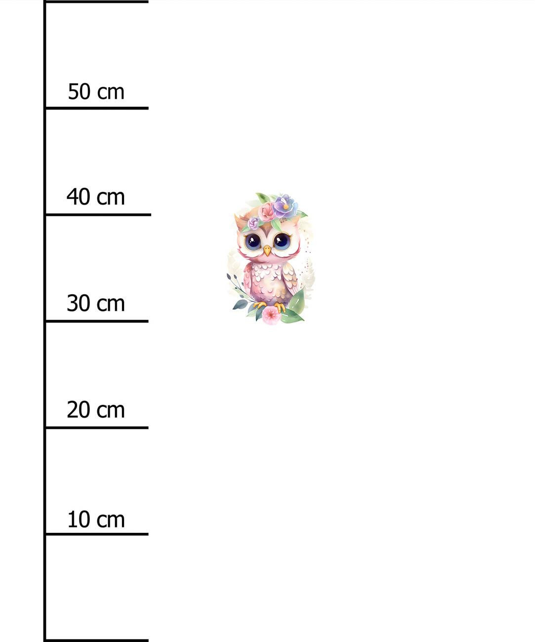 BABY OWL - panel (60cm x 50cm) lycra 300g