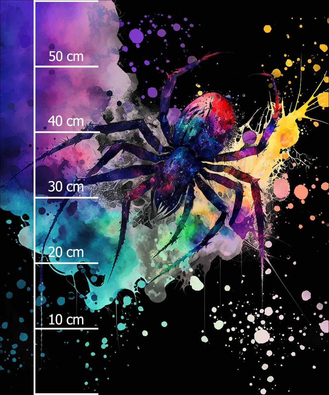 WATERCOLOR SPIDER - panel (60cm x 50cm) lycra 300g