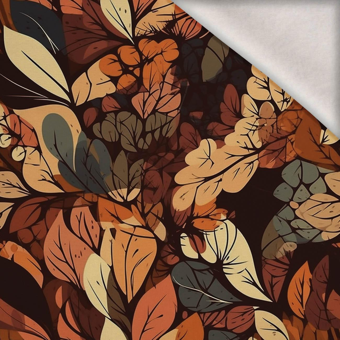 AUTUMN TIME WZ. 4 - dzianina drapana z elastanem ITY