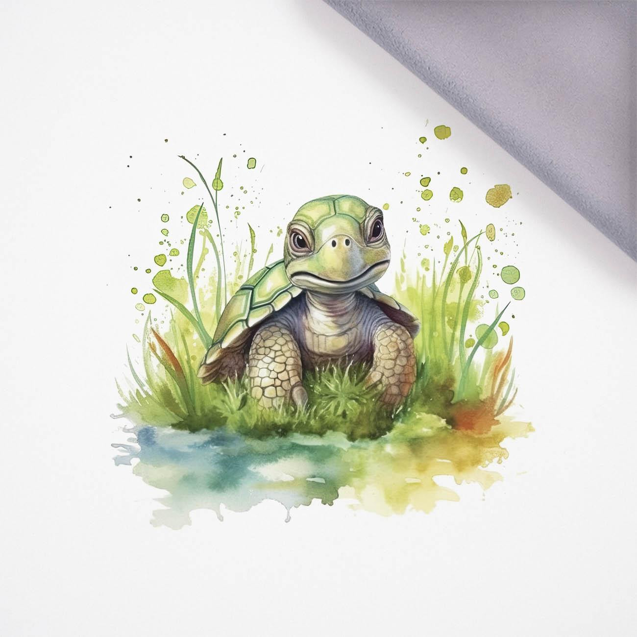 WATERCOLOR TORTOISE - PANEL (60cm x 50cm) softshell