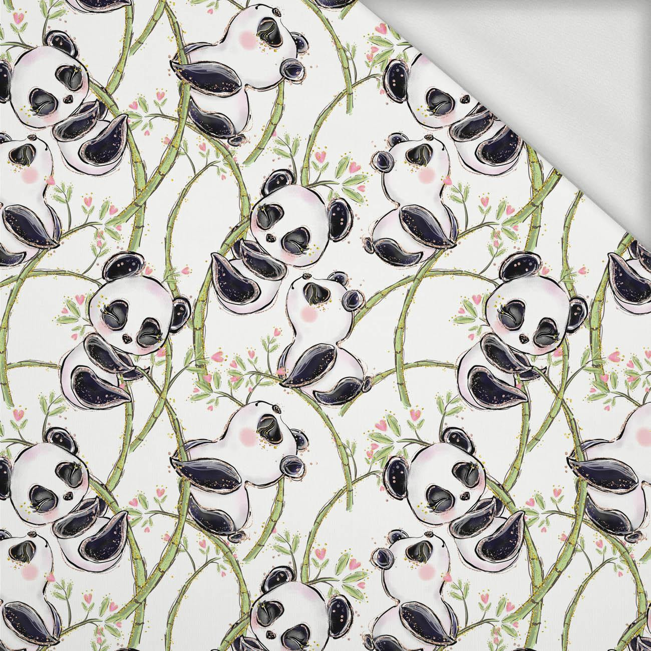 ZAUROCZONE PANDY - dresówka pętelkowa