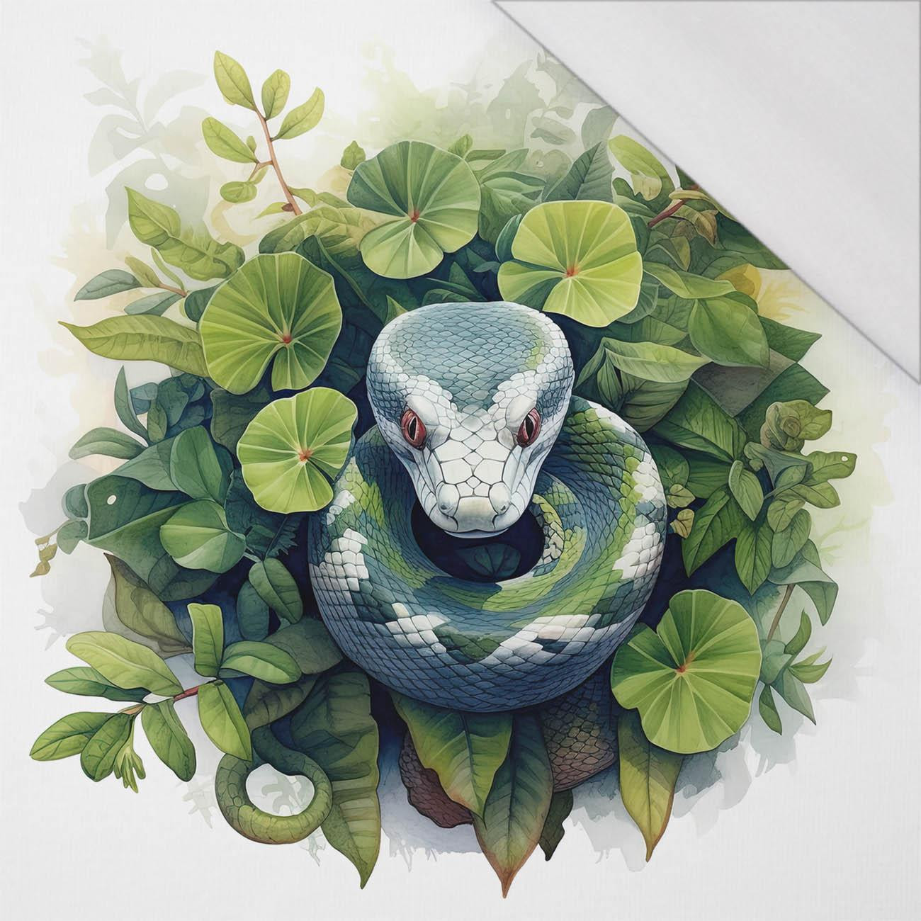 WATERCOLOR SNAKE - panel (75cm x 80cm) SINGLE JERSEY