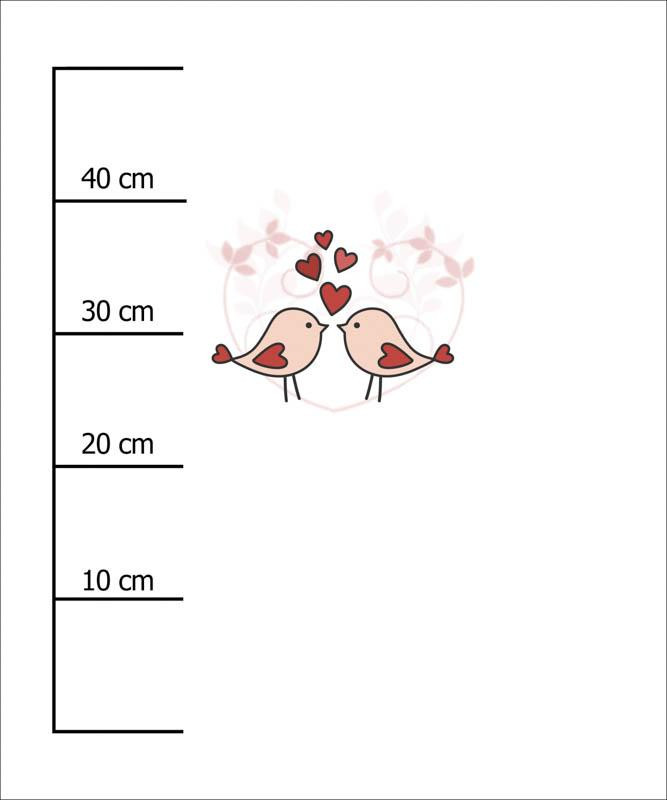 ZAKOCHANE PTAKI (HAPPY VALENTINE’S DAY) - PANEL SINGLE JERSEY 50cm x 60cm