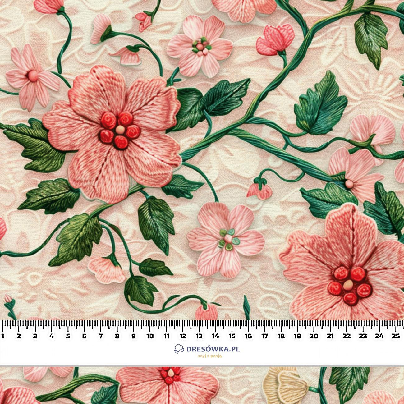 FLOWERS 3D WZ. 5 - tkanina wodoodporna