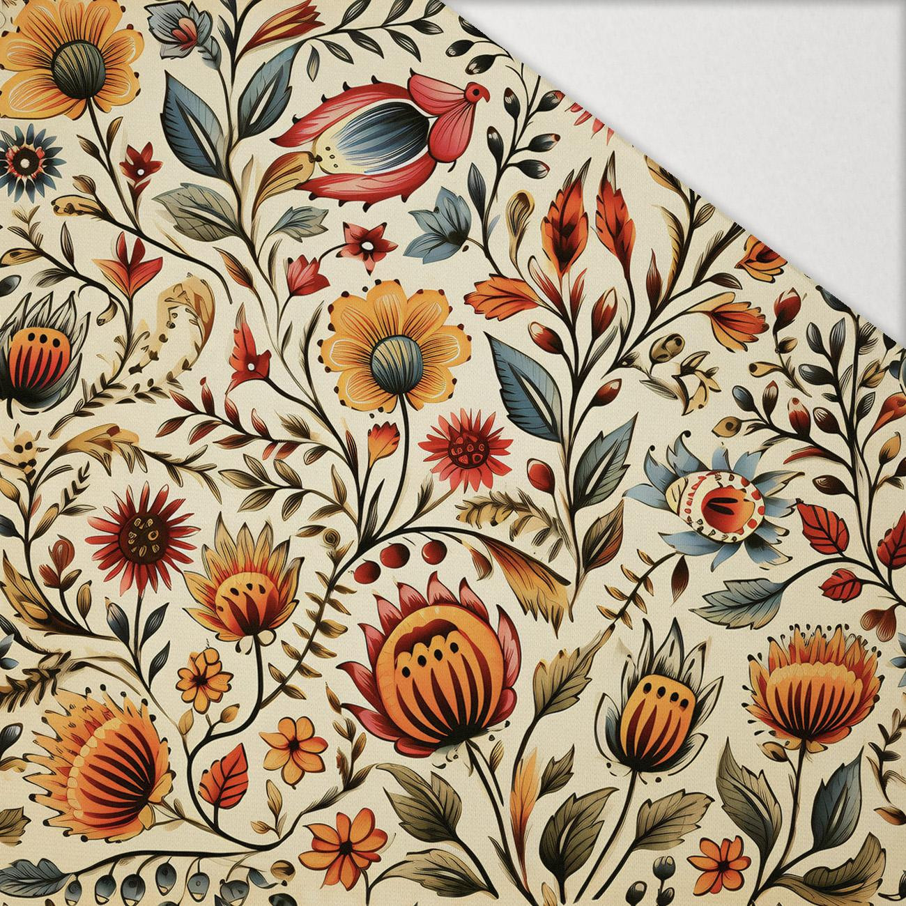 Folk Art wz.17 - Hydrofobowa dzianina drapana 