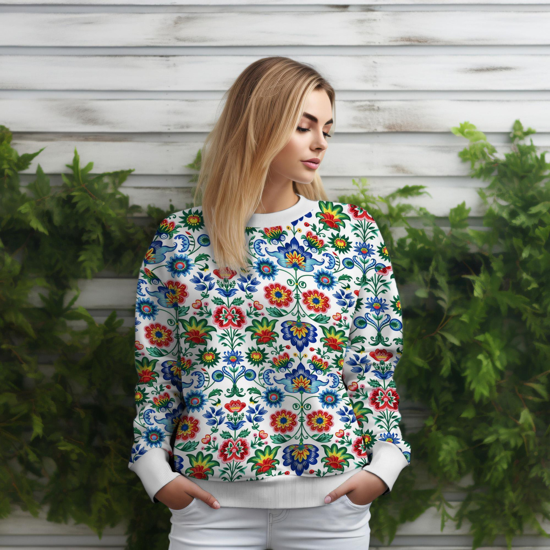 Folk Art wz.4 - Jersey wiskozowy