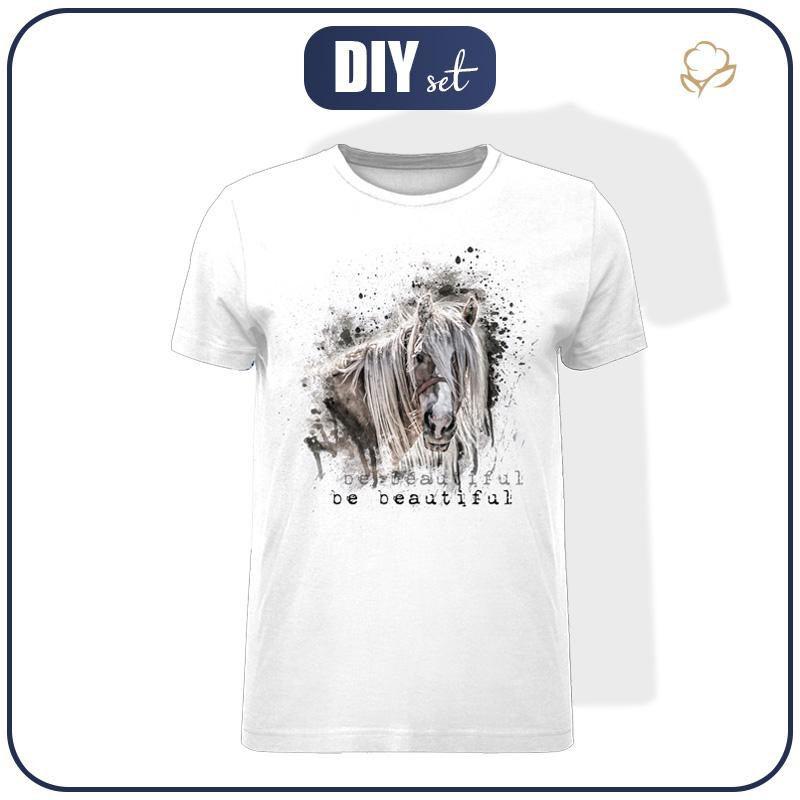 T-SHIRT MĘSKI - BE BEAUTIFUL (BE YOURSELF) - single jersey