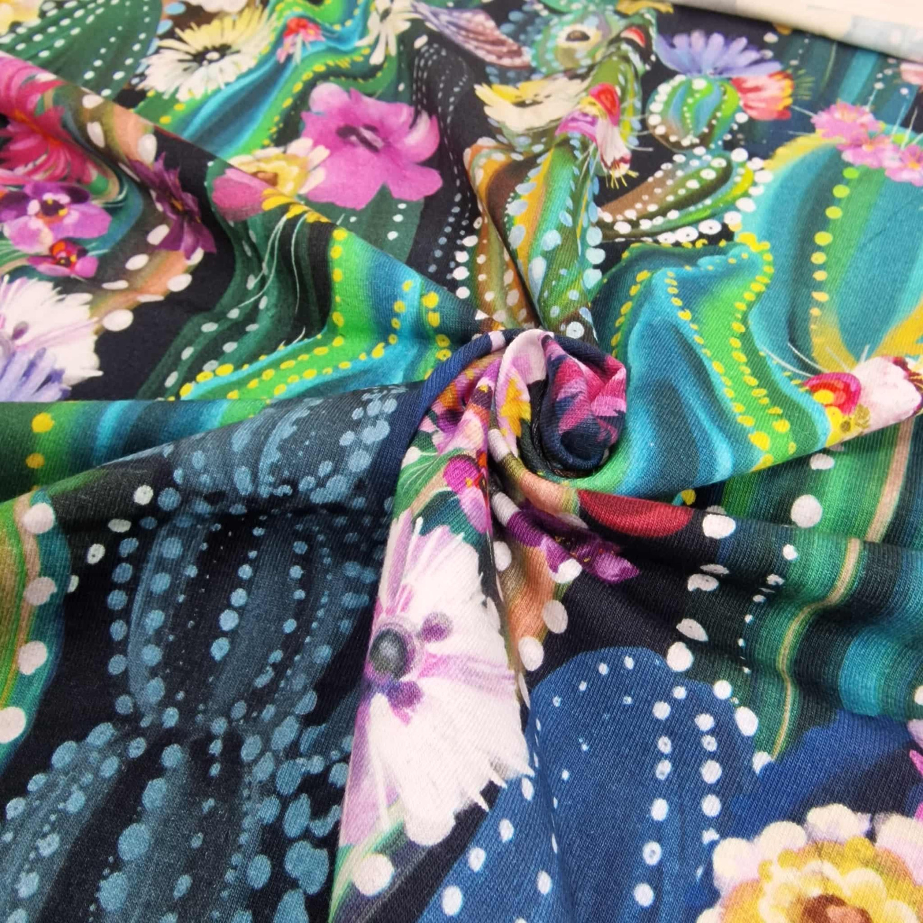 KWITNĄCE KAKTUSY - single jersey