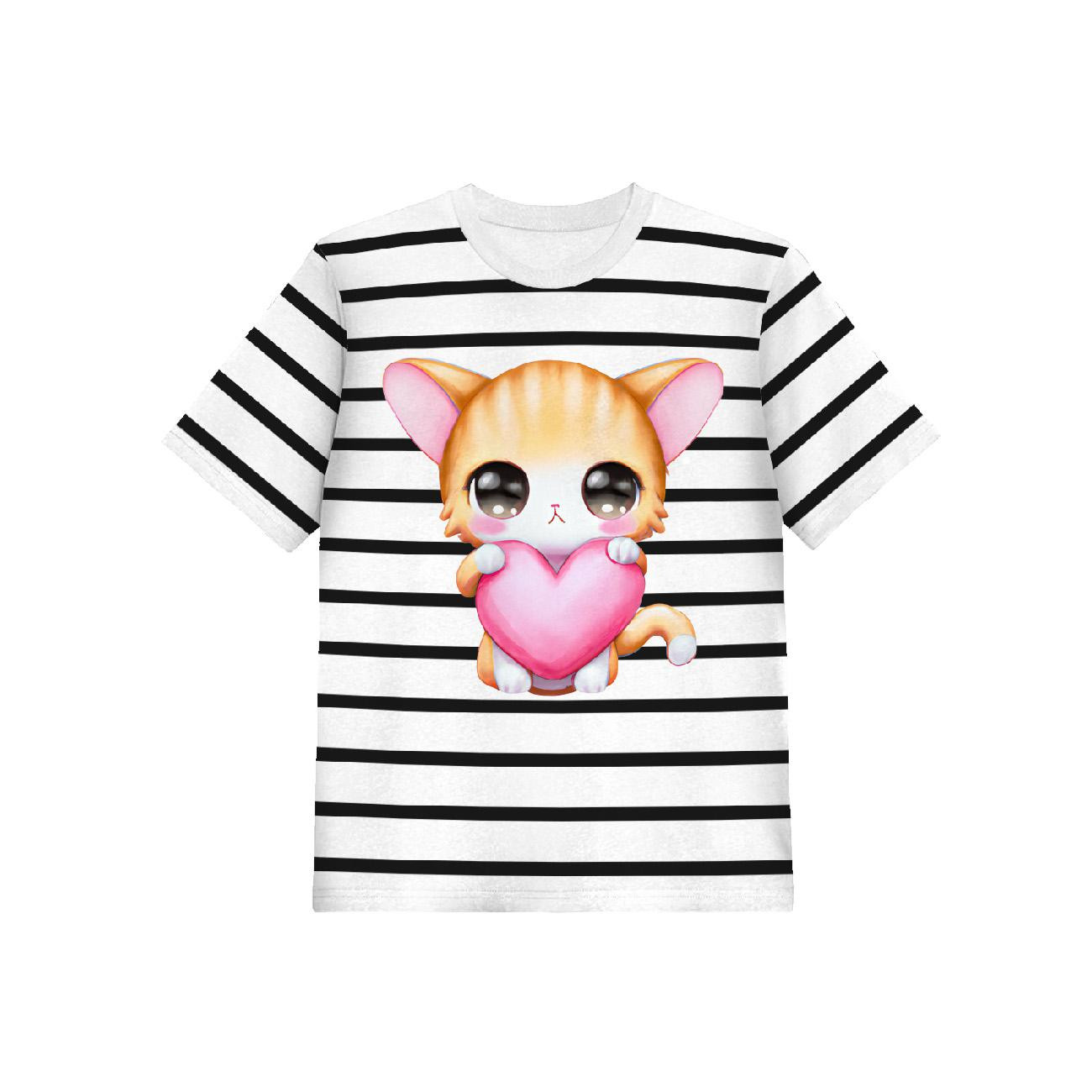 2-PACK - T-SHIRT DZIECIĘCY - SWEET CATS WZ. 1 - ZESTAW DO USZYCIA