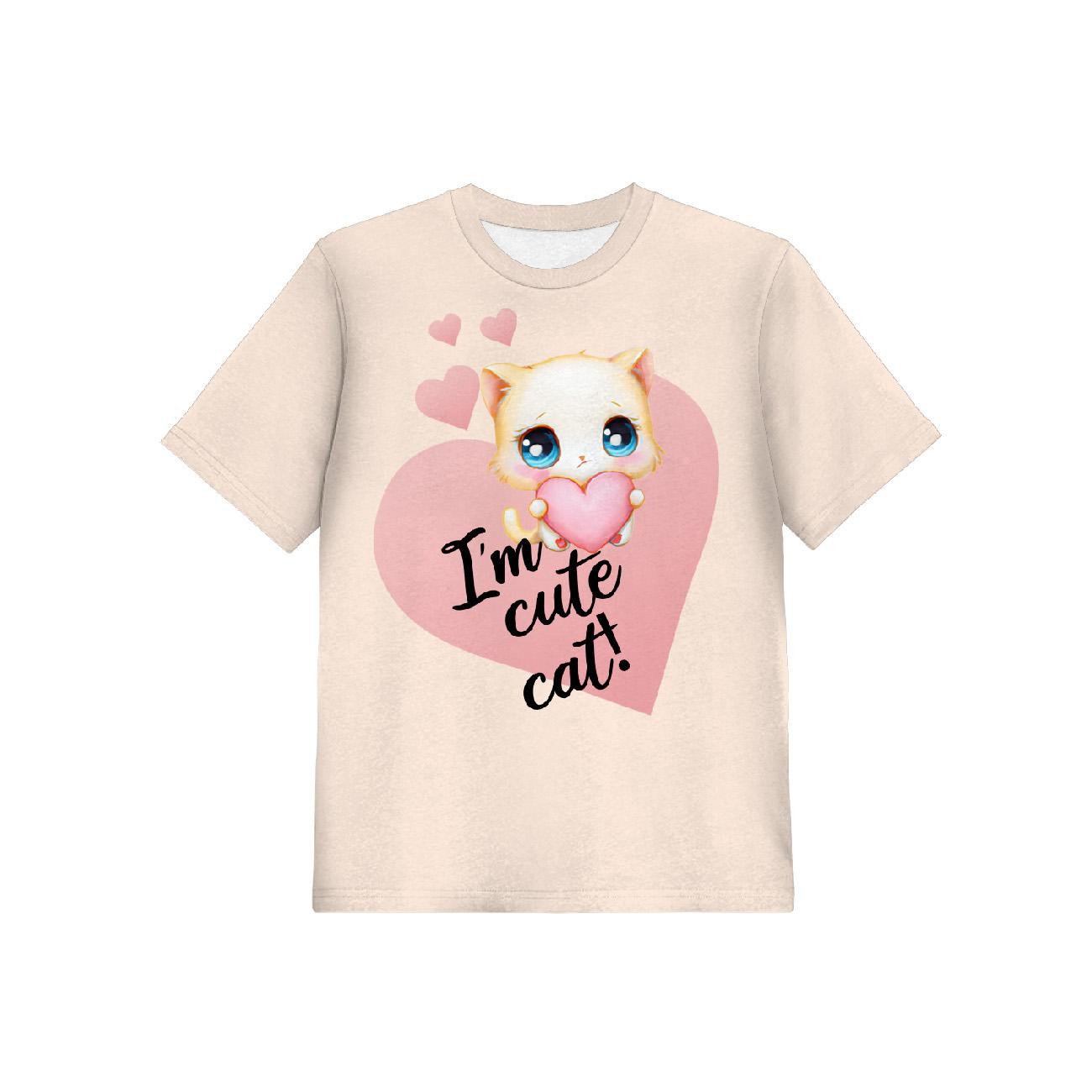 2-PACK - T-SHIRT DZIECIĘCY - SWEET CATS WZ. 4 - ZESTAW DO USZYCIA