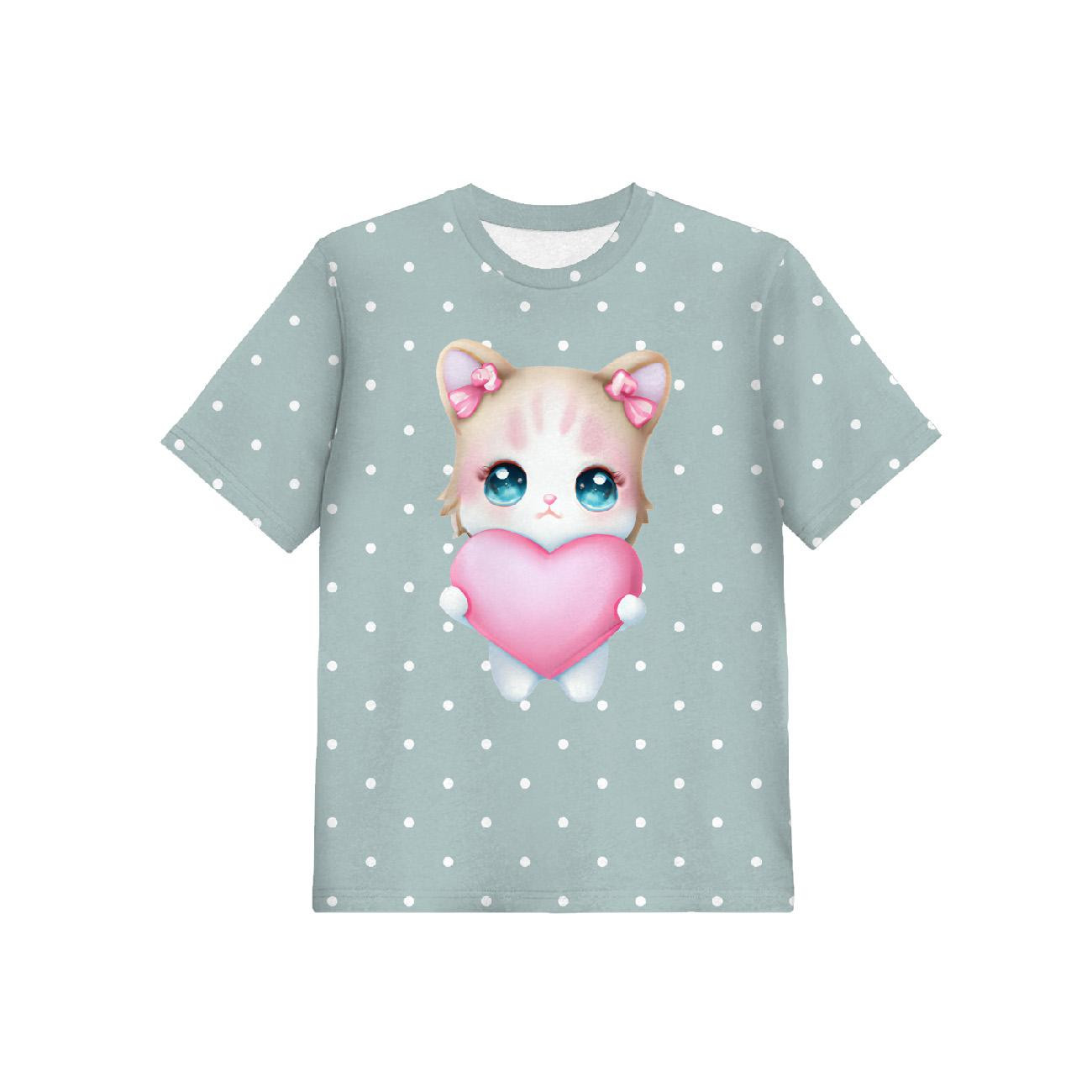 2-PACK - T-SHIRT DZIECIĘCY - SWEET CATS WZ. 4 - ZESTAW DO USZYCIA