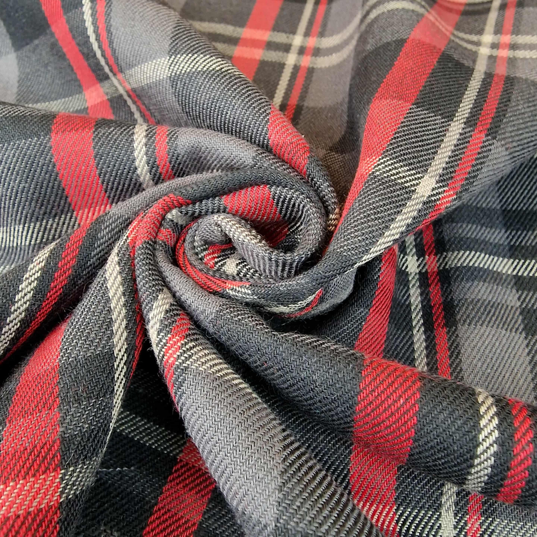 Flanela bawełniana premium - Krata Buffalo