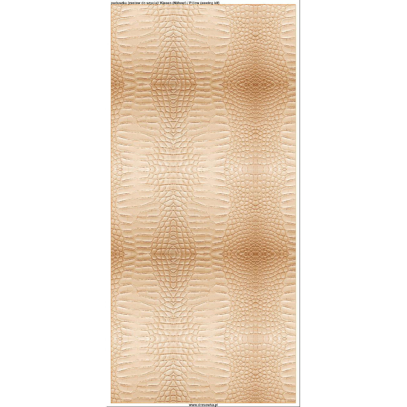 PODUSZKA 45X45 - LEATHER PATTERN WZ.20 - zestaw do uszycia