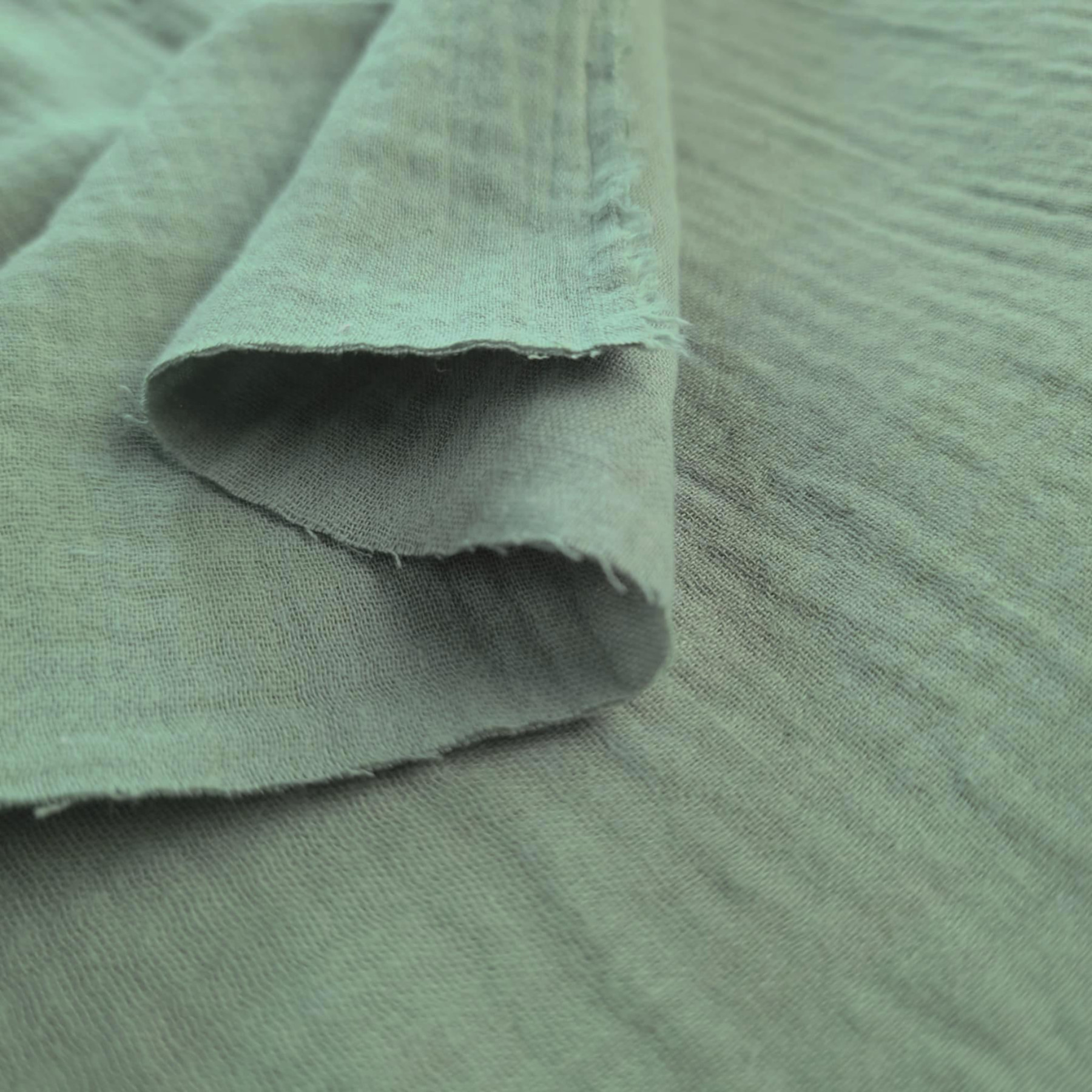 Muślin bawełniany, Double Gauze - BRUDNA MIĘTA