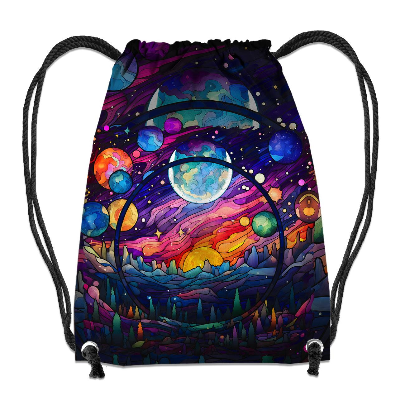 NEON GALAXY WZ.14 - PANEL (60cm x 50cm) Hydrofobowa dzianina drapana