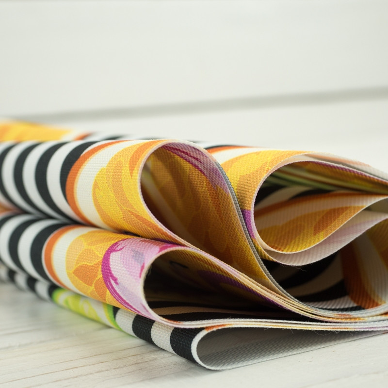 CYTRUSOWE FLAMINGI - tkanina wodoodporna 