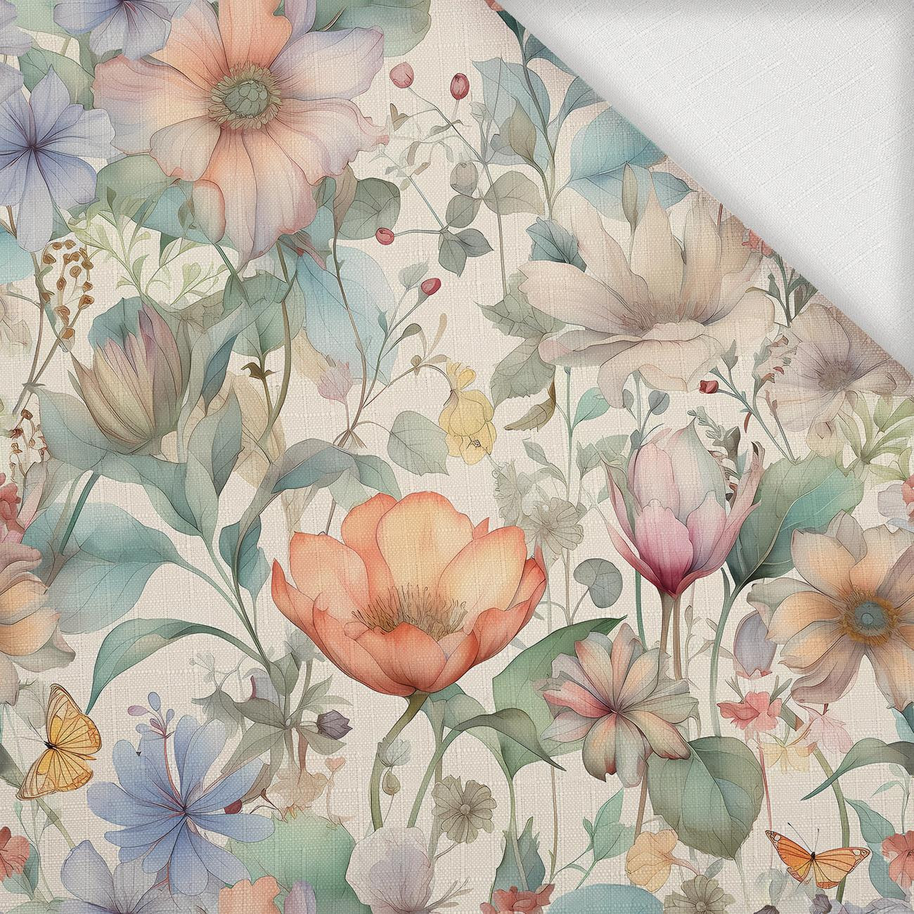 PASTEL FLOWERS WZ.12 - Tkanina na obrusy