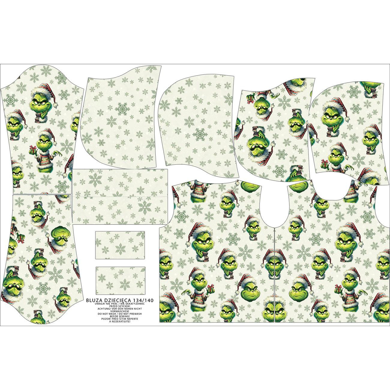 DZIECIĘCA BLUZA Z KAPTUREM (ALEX) - PRANKSTER CHRISTMAS ELF WZ.2 - zestaw do uszycia