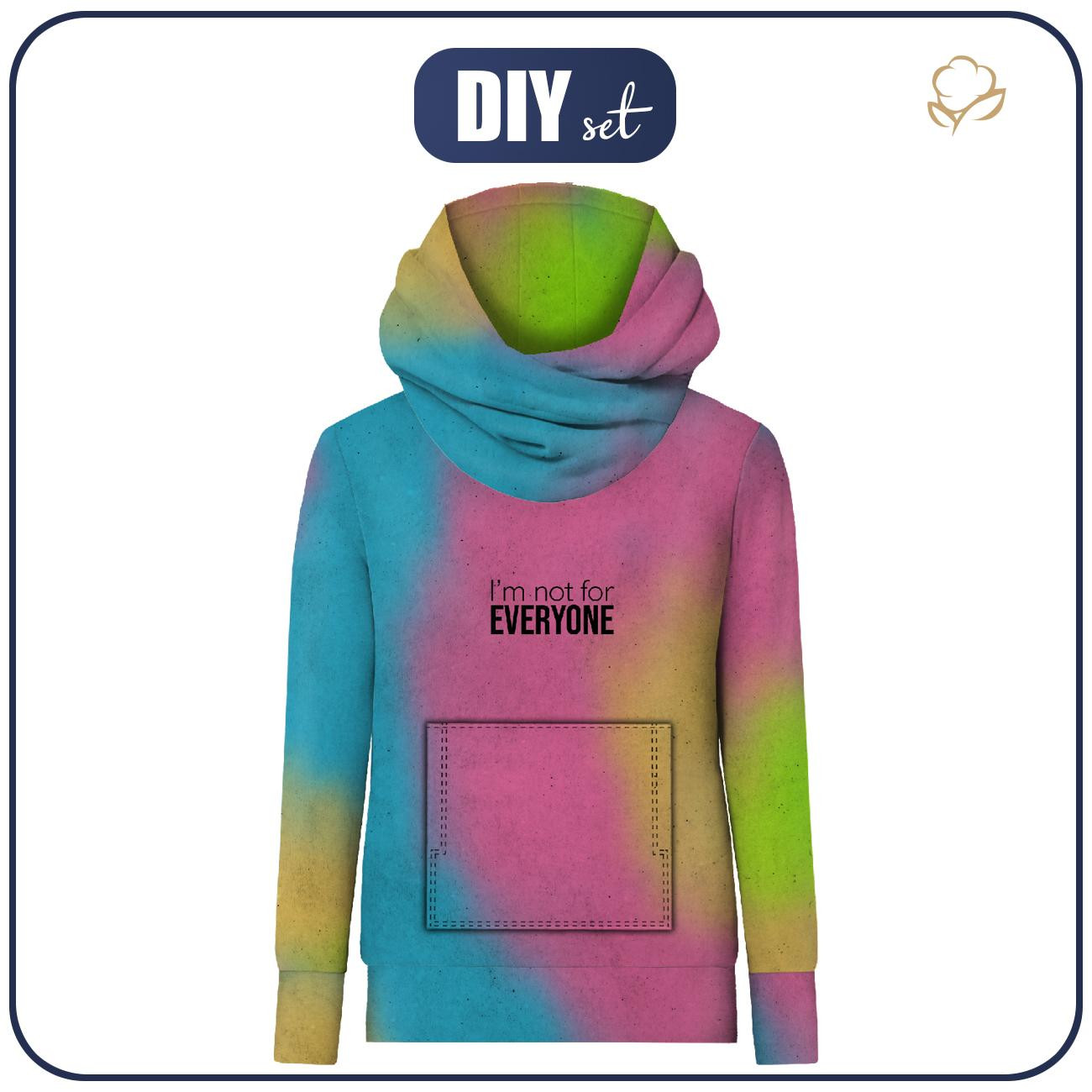 BLUZA HYDROFOBOWA UNISEX - I"M NOT FOR EVERYONE - zestaw do uszycia