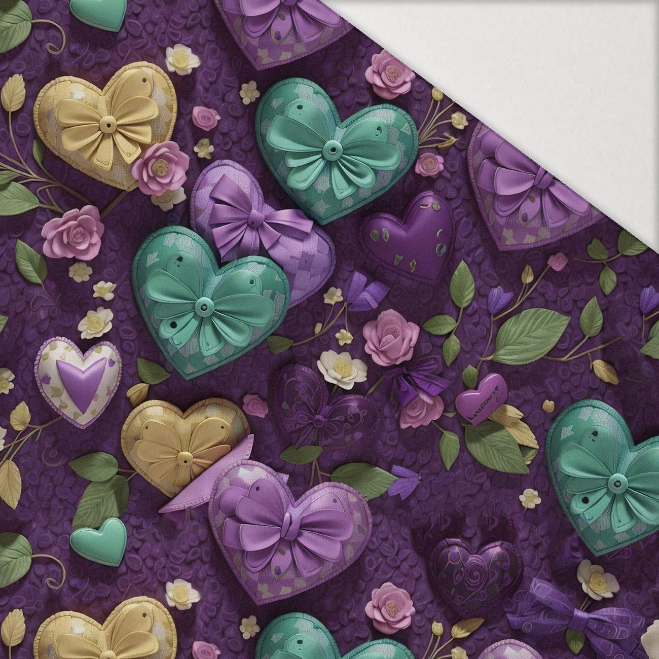 VALENTINE'S DAY 3 - dzianina drapana z elastanem ITY