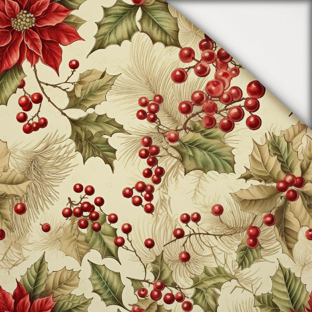 Vintage Christmas wz.16 - lekka dzianina drapana