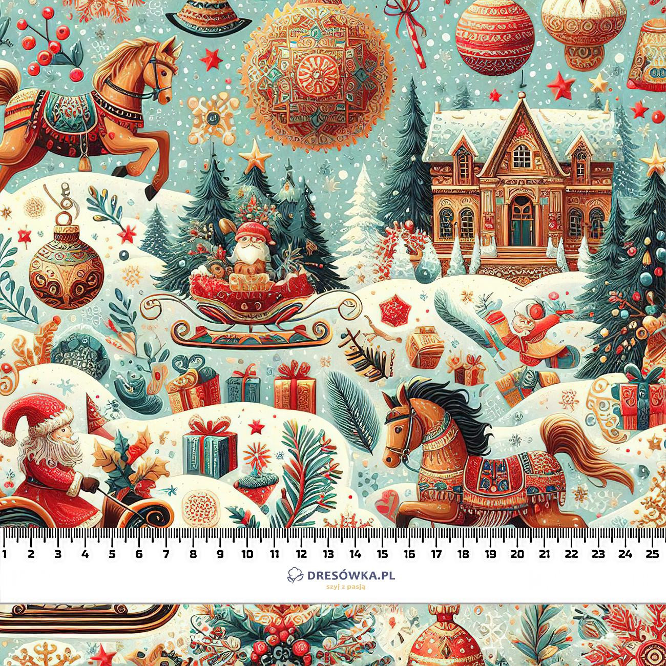 Vintage Christmas wz.20 - dresówka pętelkowa