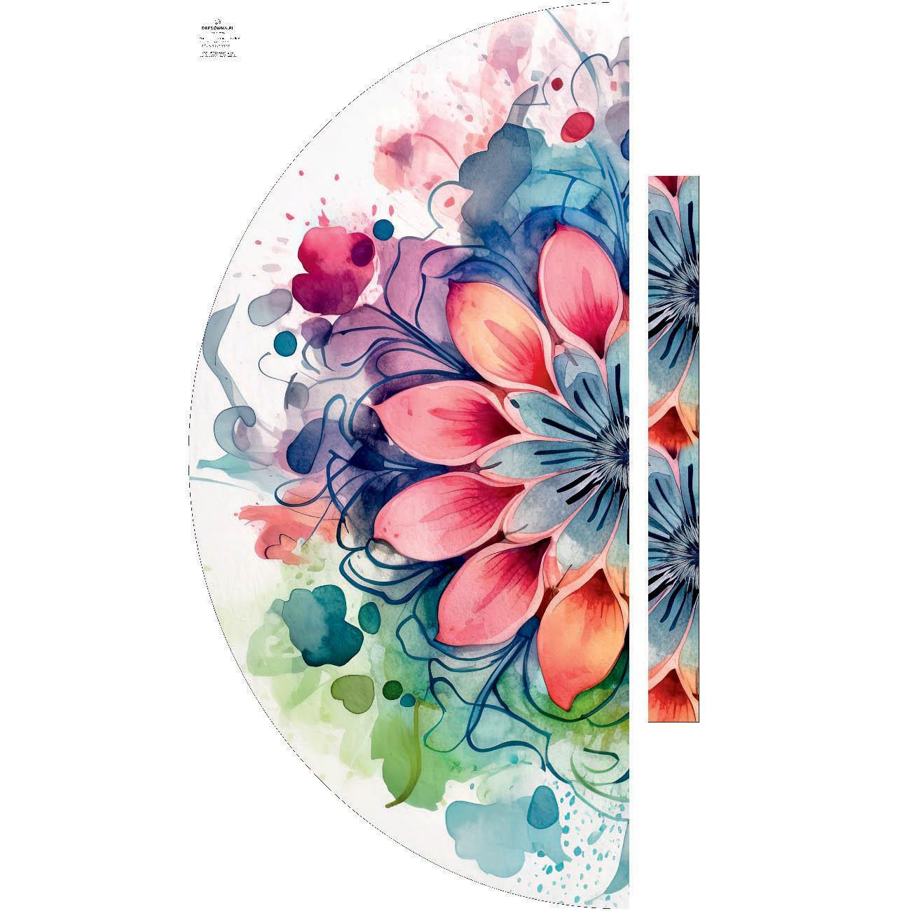 WATERCOLOR FLORAL WZ. 5 - panel na spódnicę "MAXI"