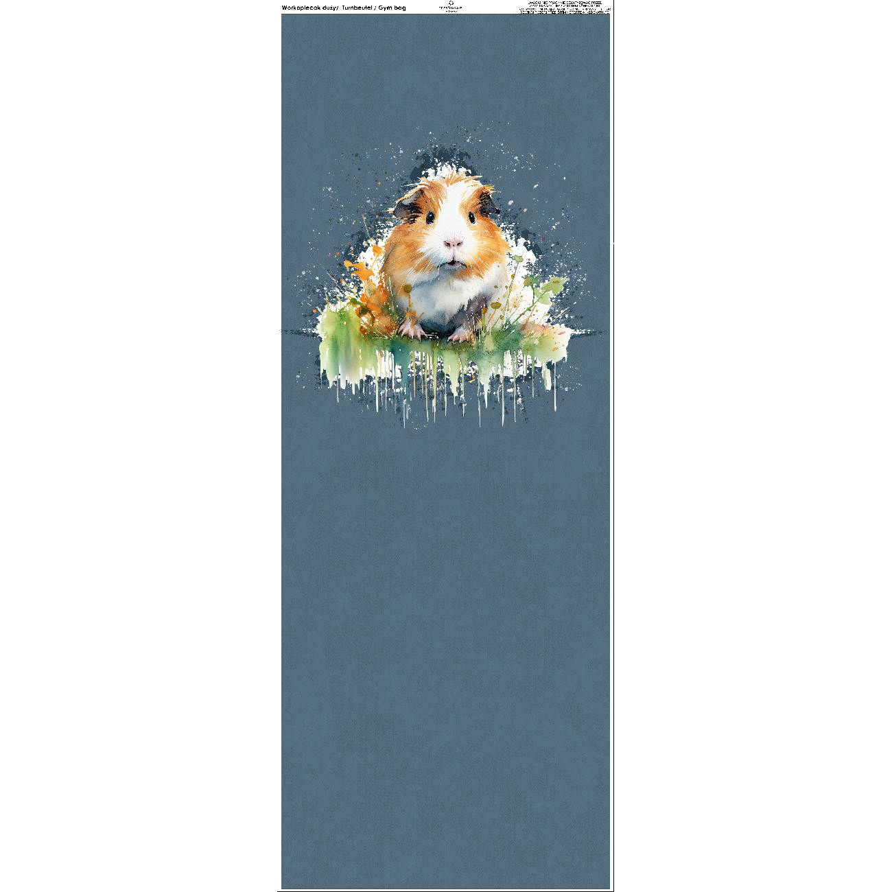 WORKOPLECAK - WATERCOLOR GUINEA PIG - zestaw do uszycia