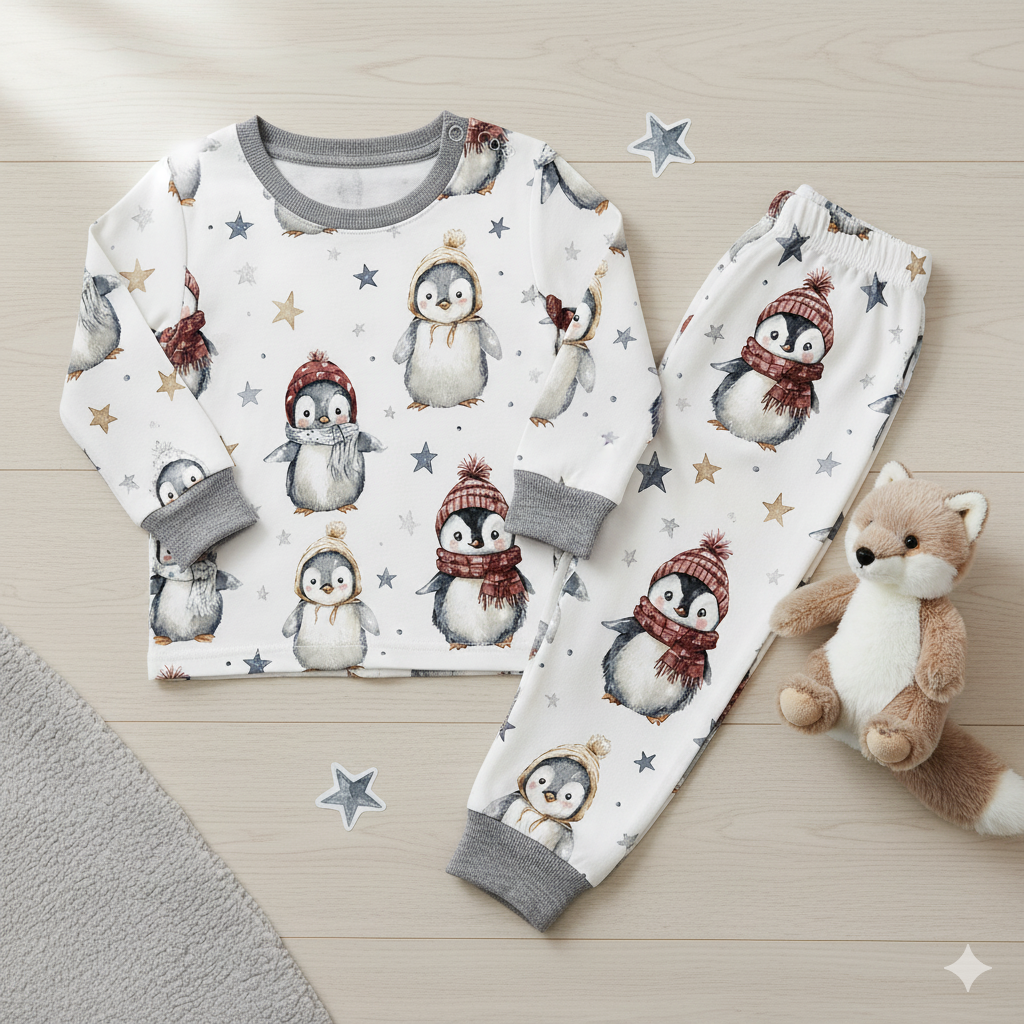 WINTER ANIMALS WZ.4- Welur tapicerski