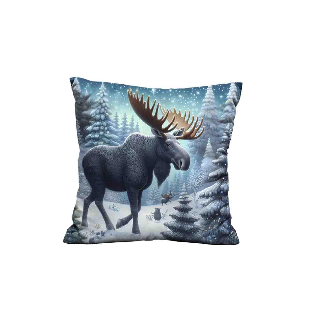 PODUSZKA 45X45 - WINTER MOOSE WZ. 1 - zestaw do uszycia