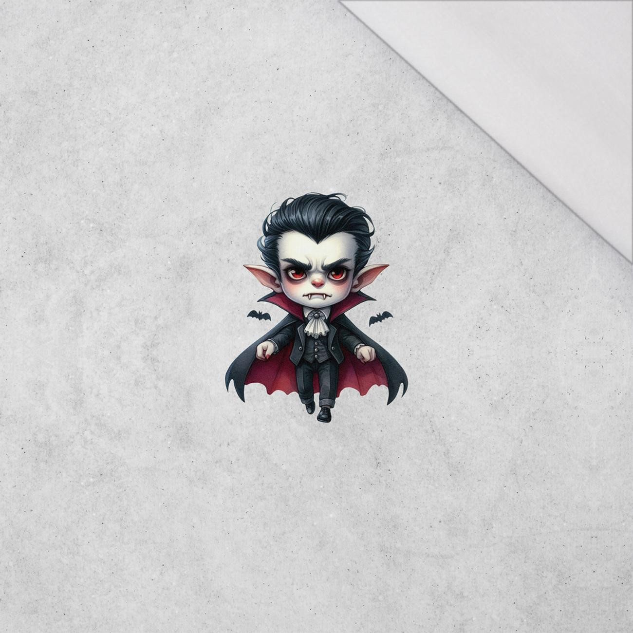 DRACULA CUTE HALLOWEEN WZ. 1 - PANEL (60cm x 50cm) SINGLE JERSEY