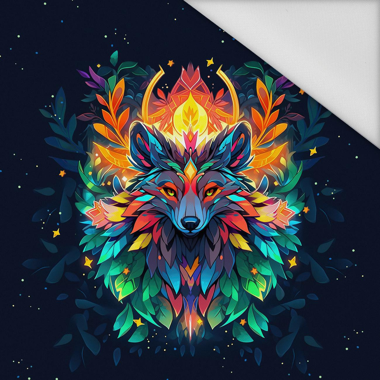 ANIMALS MANDALA wz.4 - panel (60cm x 50cm) tkanina wodoodporna