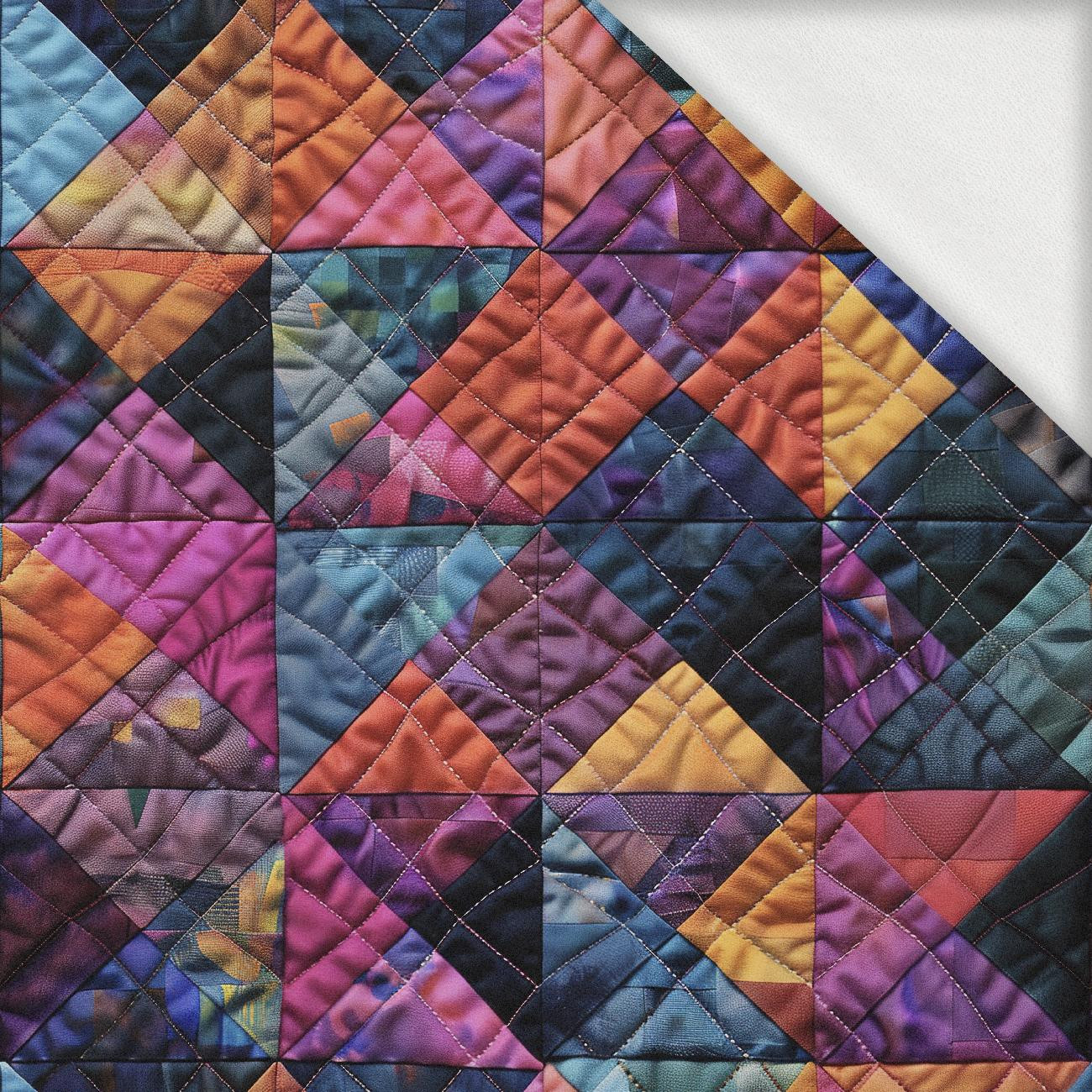 Batik Quilt wz.9 - dresówka pętelkowa
