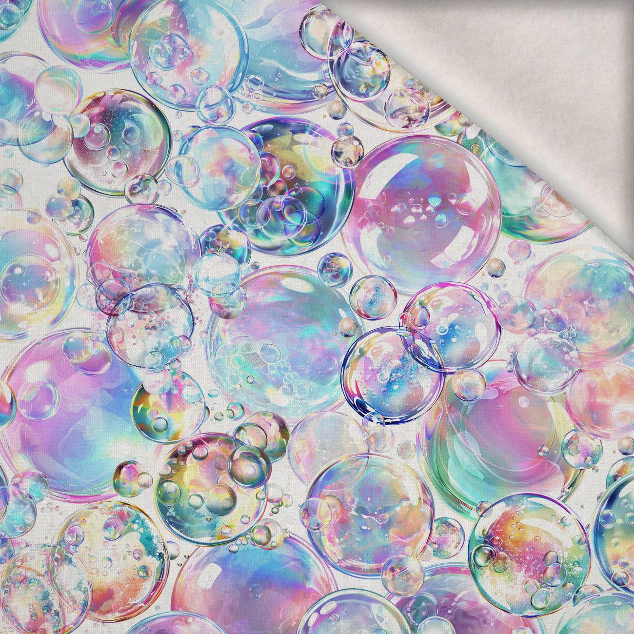 RAINBOW BUBBLES - dzianina drapana z elastanem ITY