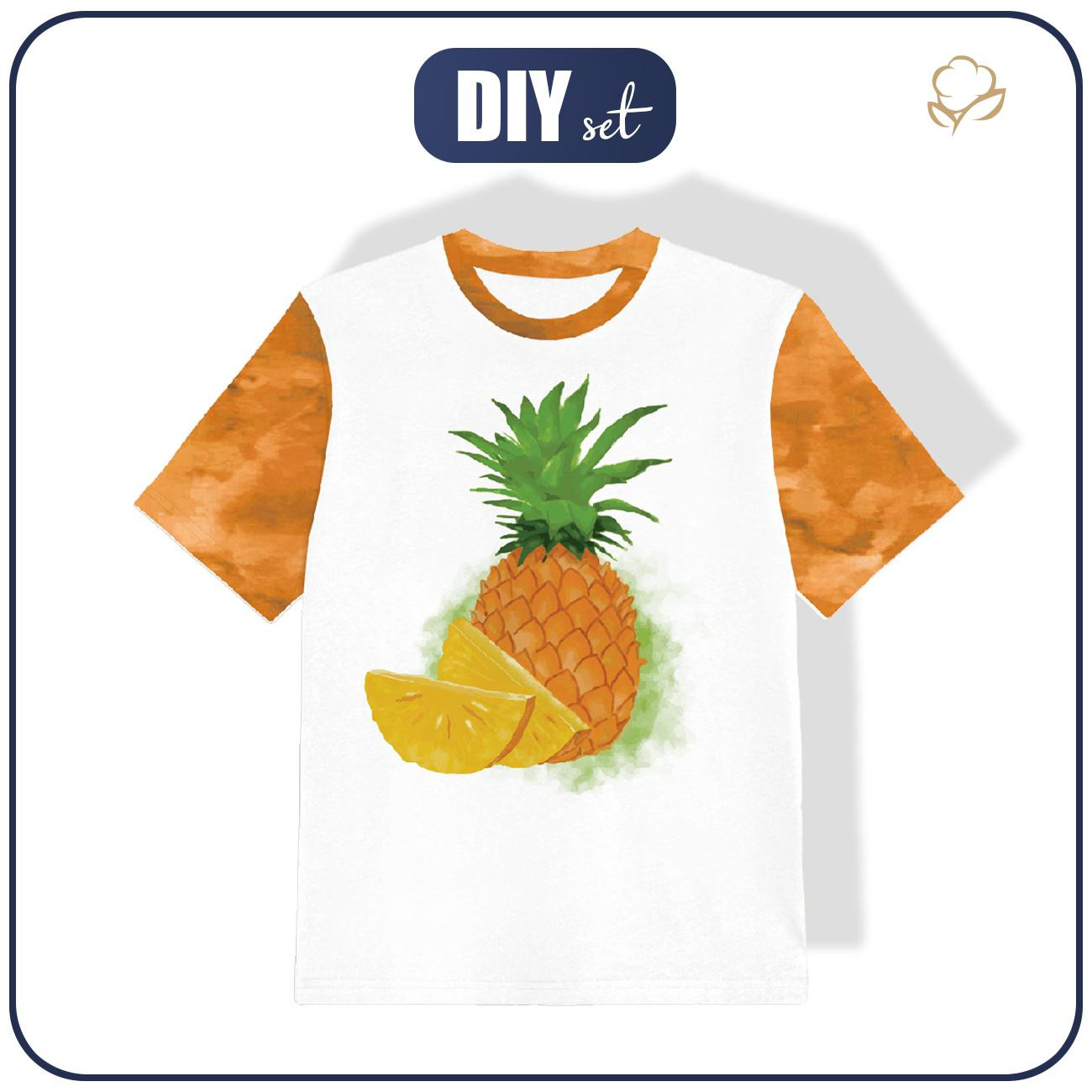 T-SHIRT DZIECIĘCY - ANANAS -  ZESTAW DO USZYCIA