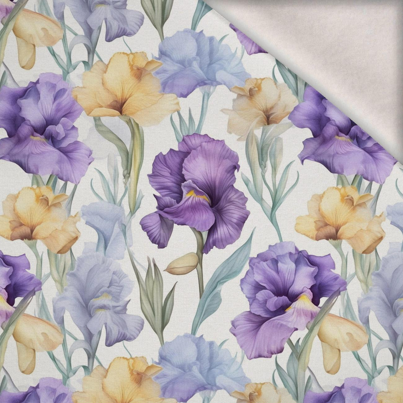 FLOWERS wz.11 - dzianina drapana z elastanem ITY FLOWERS wz.11 - dzianina drapana z elastanem ITY
