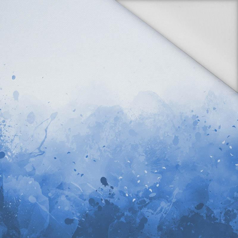 KLEKSY (classic blue) - panel tkanina wodoodporna