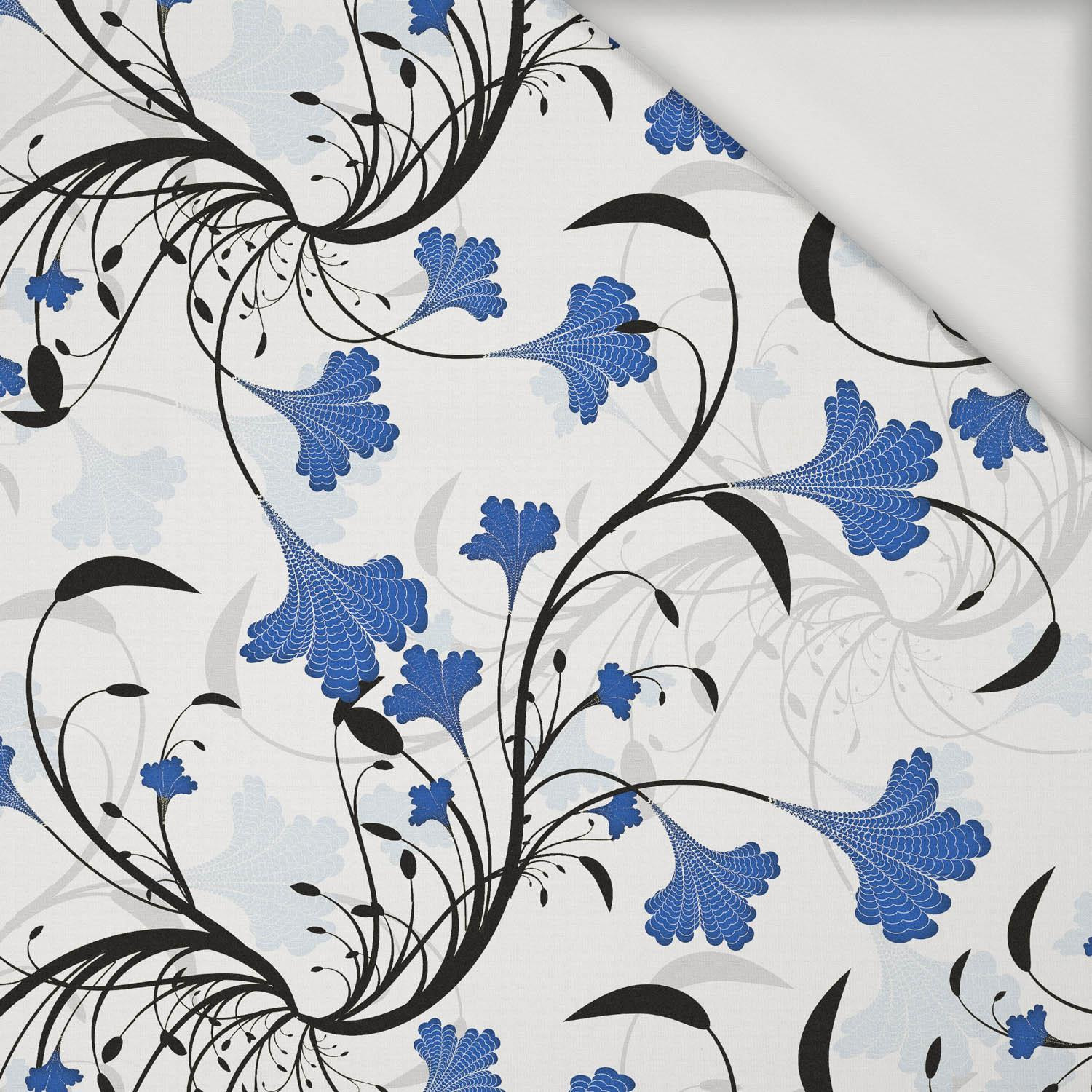 LIŚCIE wz. 4 (classic blue) - Jersey wiskozowy