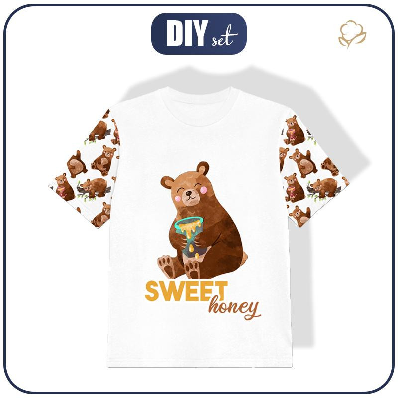 T-SHIRT DZIECIĘCY - MISIE MIX (MISIE I MOTYLKI) - single jersey