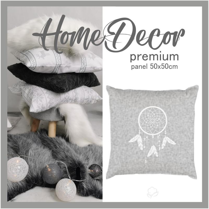 PANEL PODUSZKOWY - ŁAPACZ SNÓW / szary - HOME DECOR PREMIUM