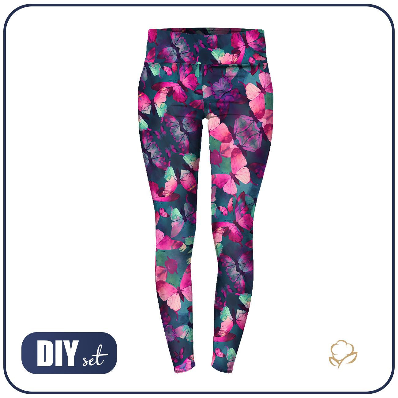 LEGGINSY SPORTOWE - BUTTERFLY WZ. 4 - zestaw do uszycia