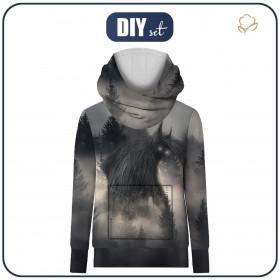 BLUZA Z KAPTUREM UNISEX "HYDRA" (122/128) - GRZYWACZ - zestaw do uszycia