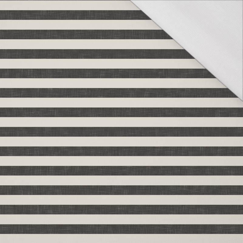 PASKI 1x1 - acid ecru / acid czarny - single jersey z elastanem 