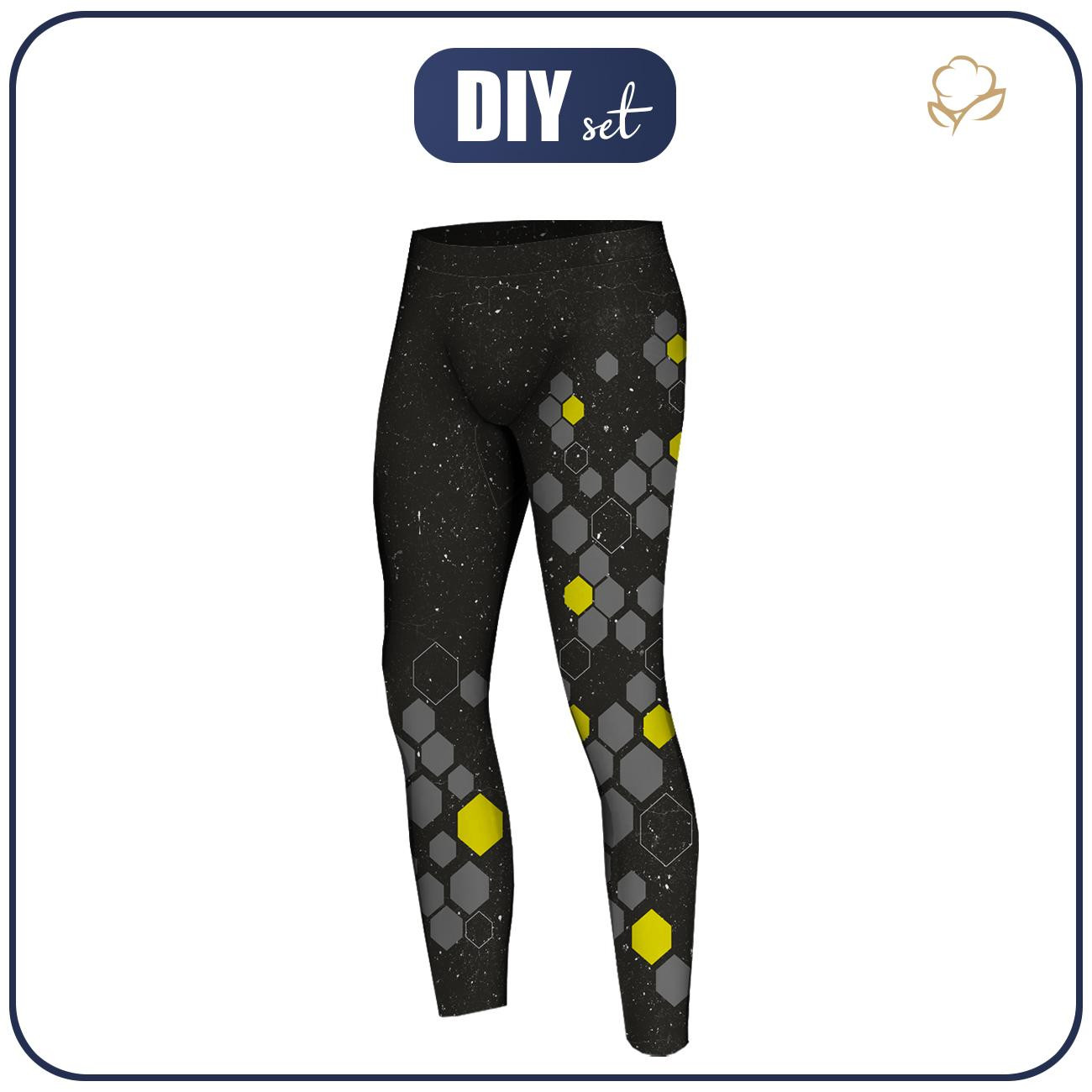 THERMO LEGGINSY MĘSKIE (JACK) - HIVE - zestaw do uszycia