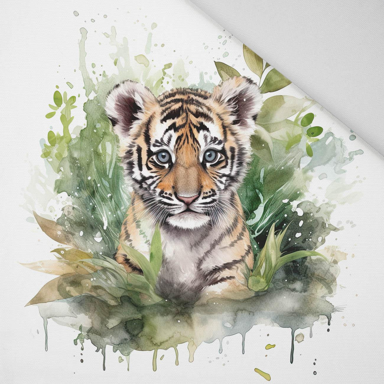 WATERCOLOR TIGER - panel (75cm x 80cm) Panama 220g