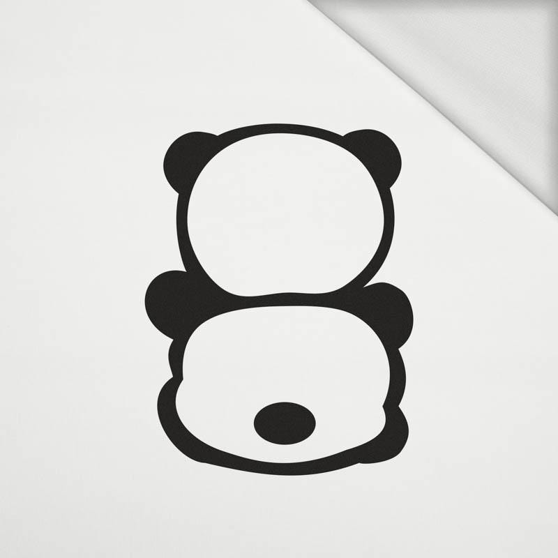 PANDA / MIĘTA ROZMIAR "S" 30x45 cm - biała (Tył) - panel dzianina pętelkowa 