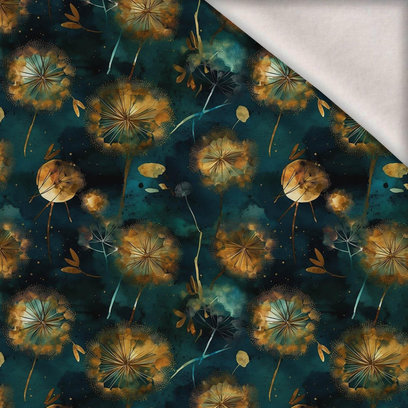 WATERCOLOR DANDELION WZ. 1 - dzianina drapana z elastanem ITY