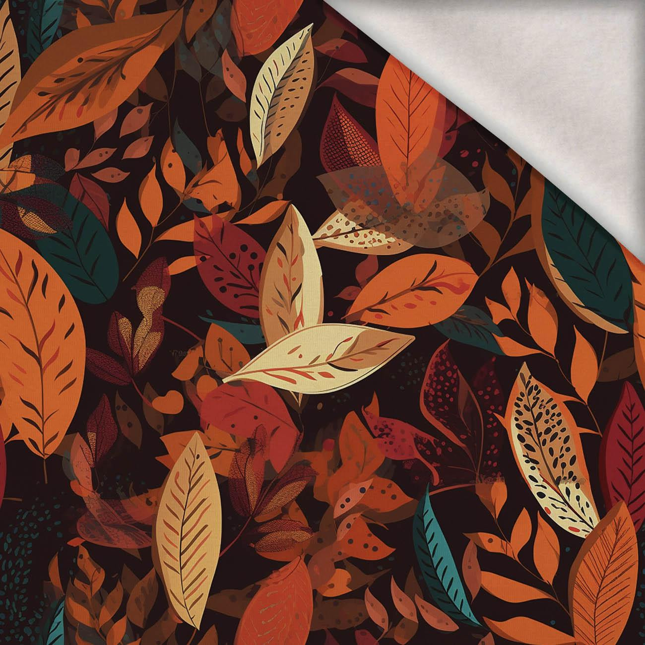 AUTUMN TIME WZ. 3 - dzianina drapana z elastanem ITY