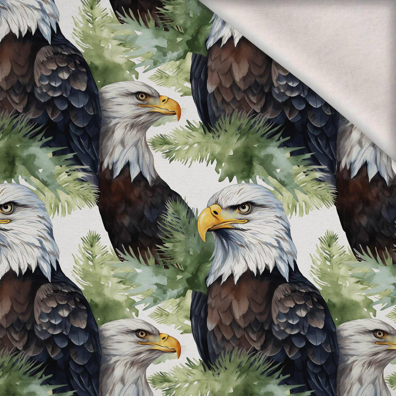PASTEL BALD EAGLE - dzianina drapana z elastanem ITY
